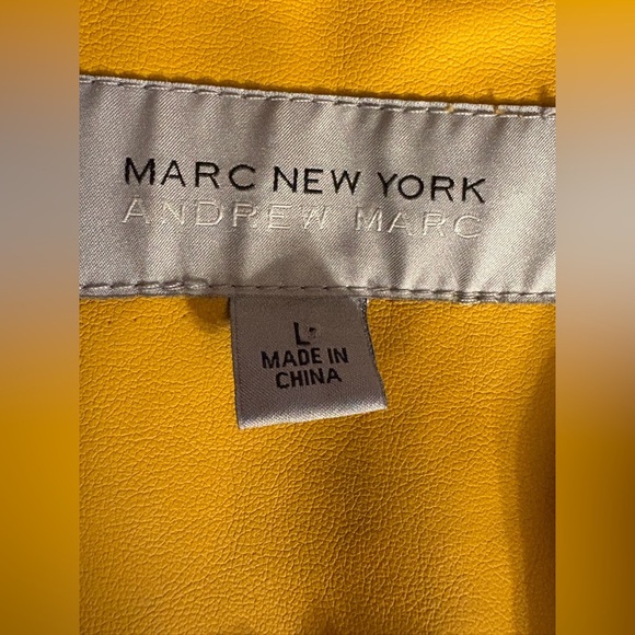 Women's Marc New York mustard color Jacket size Large NWOT - Picture 9 of 13